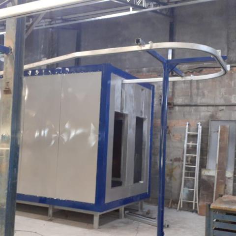 PROJETO DE CABINE DE PINTURA ELETROSTÁTICA